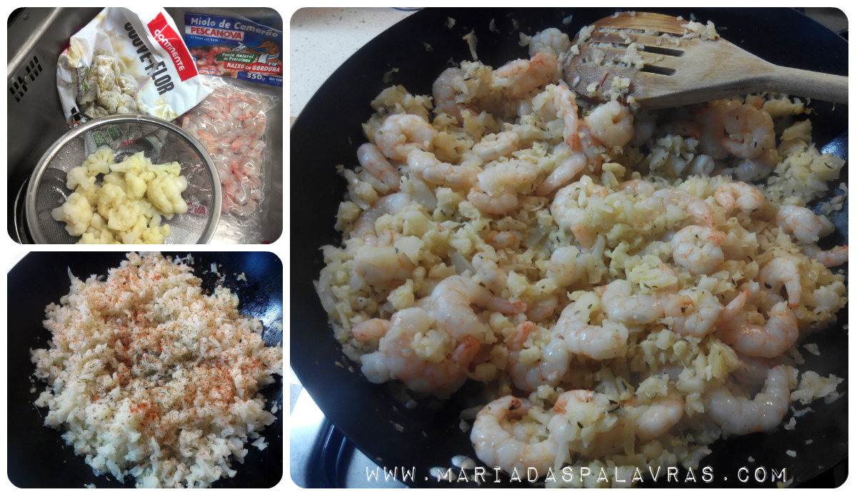 Receitas em poucas letras #7: Arroz de couve-flor | Maria das Palavras