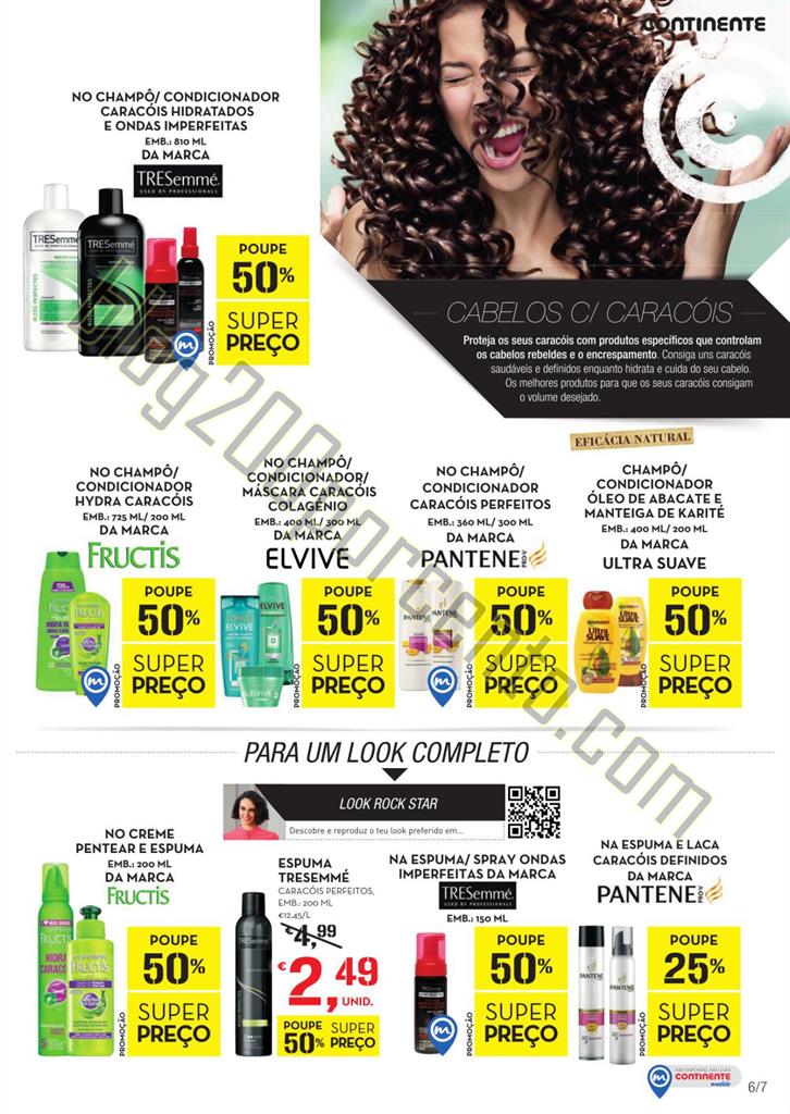 Antevisão folheto CONTINENTE Cabelos&amp;Looks de 2 a