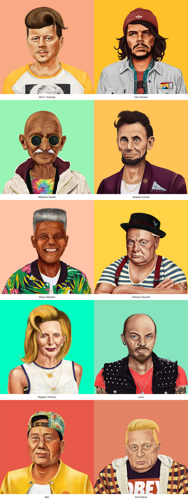 World Leaders as hipsters by Amit Shimoni