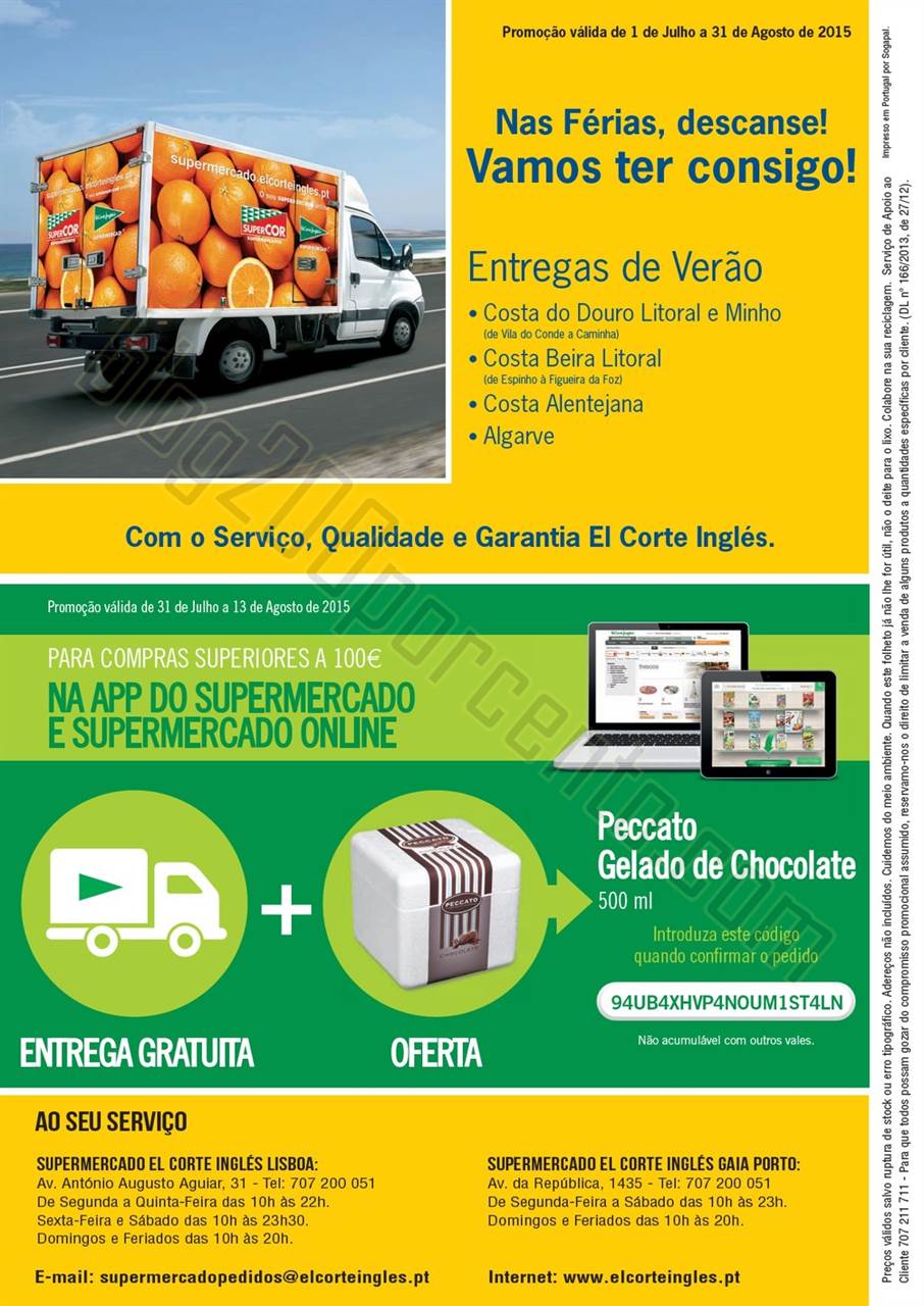 Antevisão Folheto EL CORTE INGLÉS Promoções de