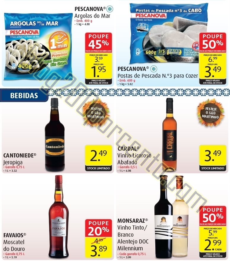 Antevisão folheto LIDL Promoções de 5 a 8 novem