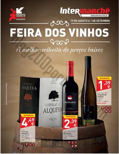 Antevisão Folheto INTERMARCHÉ de 19 agosto a 1 setembro - vinhos