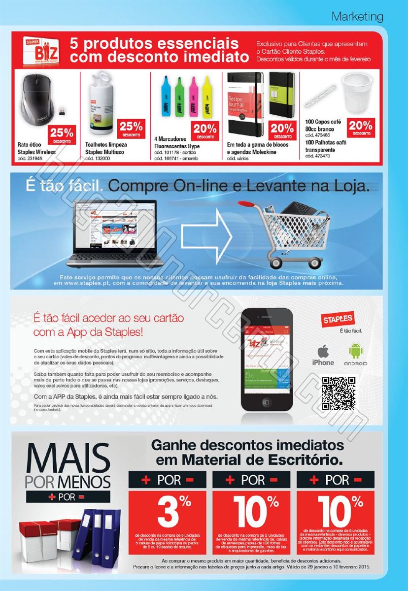 Novo Folheto STAPLES de 29 janeiro a 10  fevereiro