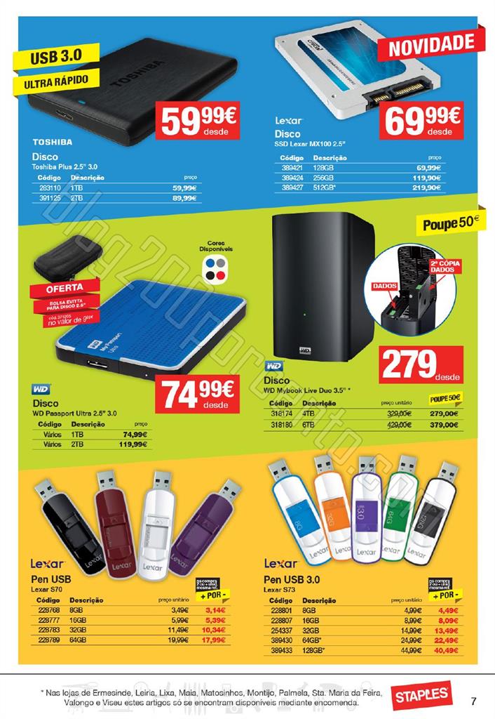 Antevisão Folheto STAPLES promoções de 5 a 17 m