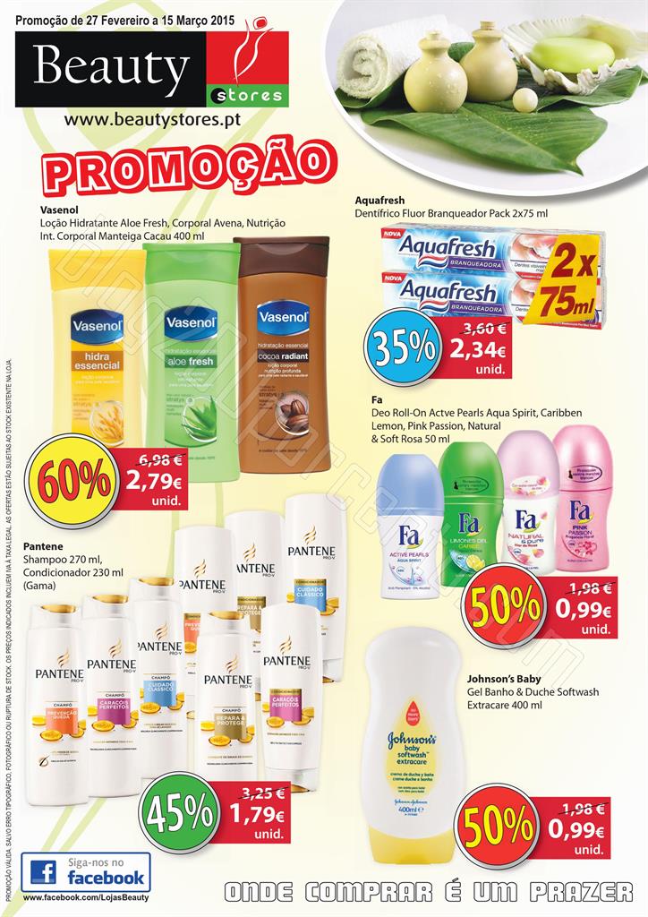 Novo Folheto BEAUTY STORES promoções de 27 fever