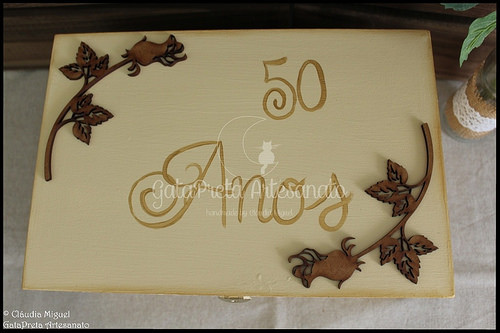 Caixa de recordações de casamento 