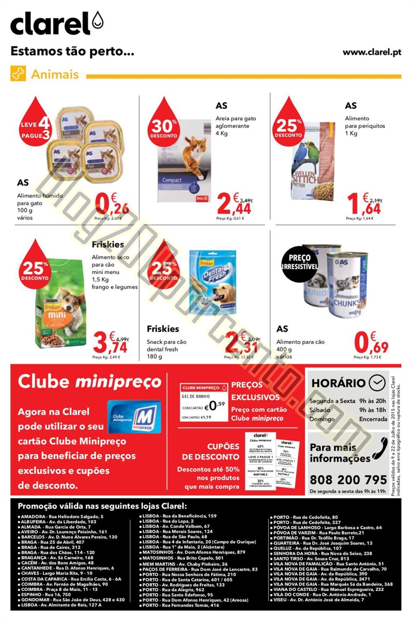 Antevisão Folheto CLAREL Promoções de 9 a 22 ju