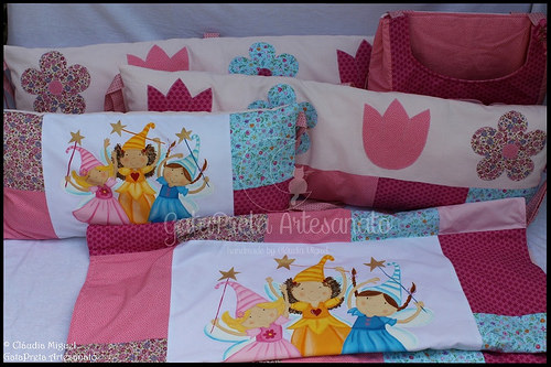 Conjunto de berço/cama de grades 