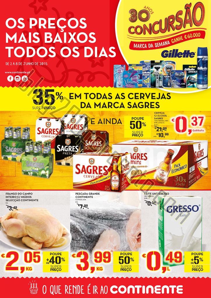 Antevisão Folheto CONTINENTE Promoções de 2 a 8