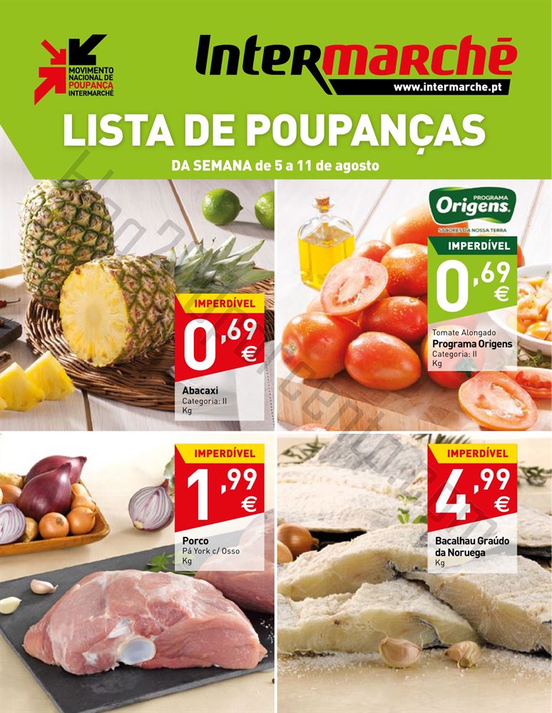 Antevisão folheto INTERMARCHÉ de 5 a 11 agosto - Online