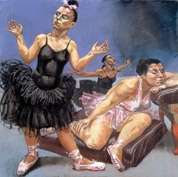 Paula Rego, As avestruzes bailarinas, pormenor do tríptico