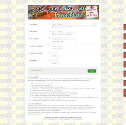 Imagem do formulário do concurso 