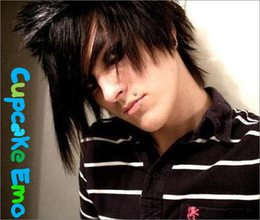 Cortes de cabelo - Emo Boy - Cupcake Emo