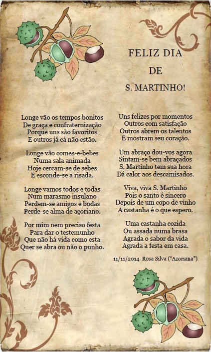 Feliz Dia De S. Martinho - 11/11/2014 - Açoriana - Azoriana ...