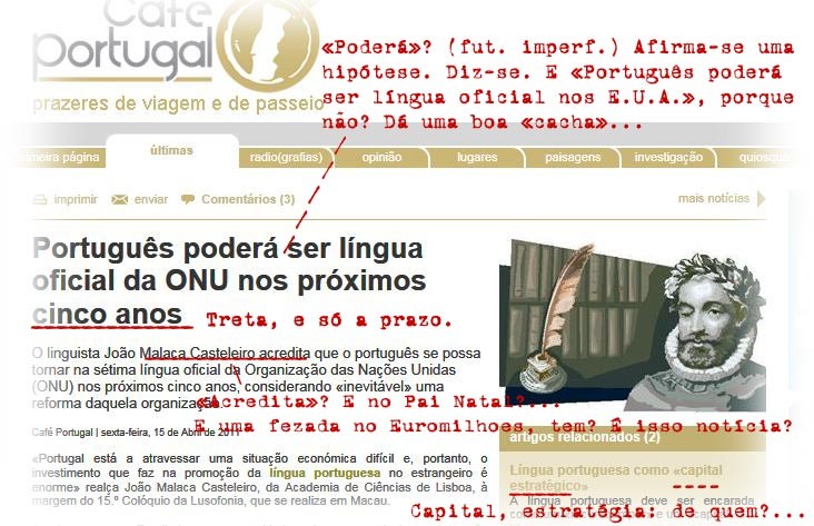 Notícia da treta (Café Portugal, 15/4/2011)