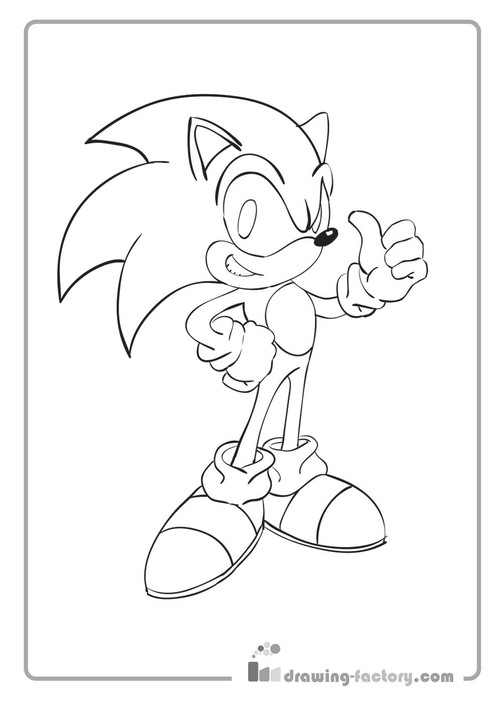 Desenhos do Sonic para Colorir e Imprimir - Brinquedos de Papel